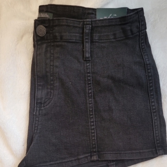 wild fable Pants - wild fable High Waist Black Denim Shorts